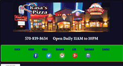 Desktop Screenshot of kasaspizza.com